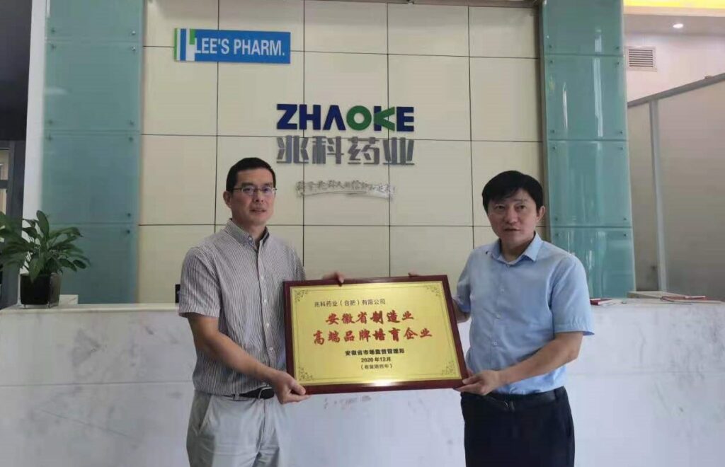 Zhaoke-Hefei was honoured with the award of “Anhui Provincial High-End Brand Cultivation Demonstration Enterprise in Manufacturing Industry”