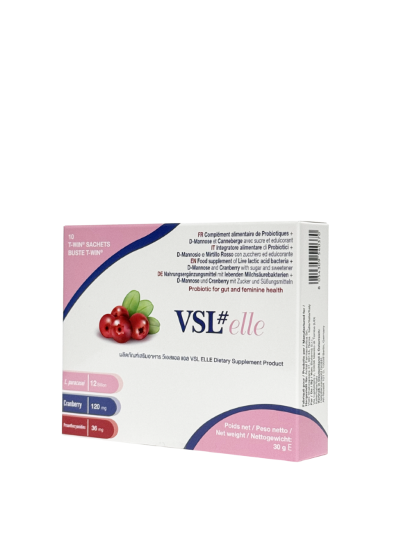 VSL #ELLE <div class="product-summary">โปรไบโอติกเพื่อรักษาสุขภาพจุลินทรีย์ในช่องคลอดและทางเดินปัสสาวะของผู้หญิง</div>